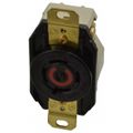 Product Image of 480 VAC, 20 Amp, L16-20R NEMA, Self Grounding Receptacle, Black, HBL2430