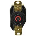 Product Image of 2P 3 Wire 480 VAC, 30 Amp, L8-30R NEMA, Self Grounding Receptacle, Black, HBL2640