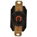 Product Image of 125/250 VAC, 30 Amp, L14-30R NEMA, Self Grounding Receptacle, Black, HBL2710