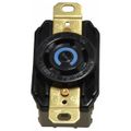 Product Image of 250 VAC, 30 Amp, L15-30R NEMA, Self Grounding Receptacle, Black, HBL2720