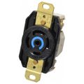 Product Image of 120/208 VAC, 30 Amp, L21-30R NEMA, Self Grounding Receptacle, Black, HBL2810