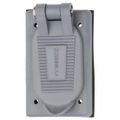 Product Image of 1 Gang Duplex Polycarbonate Weather Proof Electrical Box Cover for Vertical FS/FD Box Mount, HBL5221