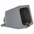 Product Image of 20, 30 Amp, 3/4" Hub Size, Cast Aluminum Pin and Sleeve Angle Back Box, BB201W