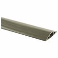 Product Image of 10' PVC Floor Cable Cover, 1 Channel, 0.31" Max Cable, Gray, FT2GY10
