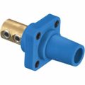 Product Image of Single Pole Female Connector, Set Screw , 400A, 250 VDC/600 VAC, AWG 4, Blue, HBLFRBL