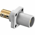 Product Image of Single Pole Male Connector, Set Screw , 400A, 250 VDC/600 VAC, AWG 4, White, HBLMRW