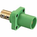 Product Image of Single Pole Male Connector, Set Screw , 400A, 250 VDC/600 VAC, AWG 4, Green, HBLMRGN