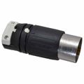 Product Image of 3P, 4 Wire 50A Industrial Locking Plug, Non-NEMA, Black & White, HBL3765C