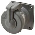 Product Image of Versamate 1 Phase, 250 VDC, 600 VAC, 30 Amp, 3/4" Hub, 3 Pin Configuration, Self Grounding Pin and Sleeve Receptacle, VR342