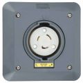 Product Image of 2P 3 Wire 125 VAC, 20 Amp, L5-20R NEMA, Self Grounding Mountptacle Receptacle, HBL2310SR2