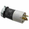 Product Image of 2P 3 Wire 20A Industrial Locking Plug, Shrouded, L5-20P, 125V, Black & White, HBL2311S