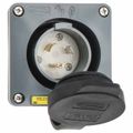 Product Image of 2P 3 Wire 125 VAC, 20A, L5-20P NEMA, Self Grounding Inlet, Gray, HBL2315SW