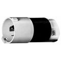 Product Image of 20A Industrial Locking Plug, Shrouded, L21-20P, 120 & 208V, Black & White, HBL2511S