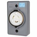 Product Image of 2P 3 Wire 250 VAC, 20 Amp, L6-20R NEMA, Self Grounding Receptacle, Gray, HBL2320SR
