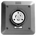 Product Image of 2P 3 Wire 277 VAC, 20 Amp, L7-20R NEMA, Self Grounding Receptacle, Gray, HBL2330SR2