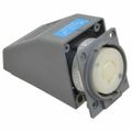 Product Image of 250 VAC, 20 Amp, L15-20R NEMA, Self Grounding Receptacle, Gray, HBL2420AR