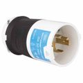 Product Image of 3P 20A Industrial Locking Plug, Shrouded, L15-20P, 250V, Black & White, HBL2421S