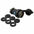 Product Image of 3P 20A Industrial Locking Plug, L15-20P, 250V, Black & White, HBL2421SW
