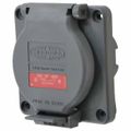Product Image of 480 VAC, 20 Amp, L16-20R NEMA, Self Grounding Receptacle, Gray, HBL2430SW