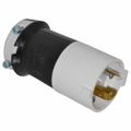 Product Image of 2P 3 Wire Industrial Locking Plug, Shrouded, L6-30P, 250V, Black & White, HBL2621S