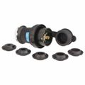 Product Image of 2P 3 Wire 30A Industrial Locking Plug, L6-30P, 250V, Black & White, HBL2621SW