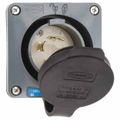 Product Image of 250 VAC, 30 Amp, L15-30P NEMA, Self Grounding Inlet, Gray, HBL2725SW
