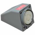 Product Image of 480 VAC, 30 Amp, L16-30R NEMA, Self Grounding Receptacle, Gray, HBL2730AR