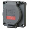 Product Image of 480 VAC, 30 Amp, L16-30R NEMA, Self Grounding Receptacle, Gray, HBL2730SW