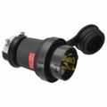 Product Image of 3P 30A Industrial Locking Plug, L16-30P, 480V Male, Black & White, HBL2731SW