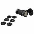 Product Image of 3P 30A Industrial Locking Connector, L17-30R, 600V Female, Black & White, HBL2743SW