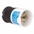 Product Image of Industrial Locking Plug, Shrouded, L21-30P, 120 & 208V, Black & White, HBL2811S