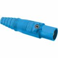 Product Image of Single Pole Male Connector, Double Set Screw, 400A, 250 VDC/600 VAC, AWG 2/0, Blue, HBL400MBL
