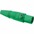 Product Image of Single Pole Male Connector, Double Set Screw, 400A, 250 VDC/600 VAC, AWG 2/0, Green, HBL400MGN