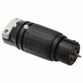 Product Image of 2P, 3 Wire 50A Industrial Locking Connector, Non-NEMA, 250V, Black & White, CS8264C