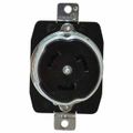 Product Image of 250 VAC, 50A, Self Grounding Receptacle, Black, CS8369