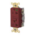Product Image of Duplex Hospital GFCI Receptacle, NEMA 5-20R, Manual Reset, Back/Side Wiring (Red), GFR83R