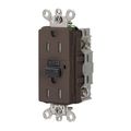 Product Image of Duplex Hospital GFCI Receptacle, NEMA 5-15R, Manual Reset, Back/Side Wiring (Brown), GFSG5262