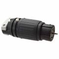 Product Image of 2P, 3 Wire 50A Industrial Locking Connector, Non-NEMA, 480V, Black & White, CS8464C