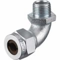 Product Image of 3/4" MNPT 0.5 to 0.63" Steel Liquid Tight Elbow Strain Relief Cord Grip, NHC1036ZP