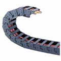 Product Image of 1 Ft. Long, Nylon, Fixed Open Cable and Hose Carrier, 2.28" Inside Width x , 2.91" Outside Width, 2.05" Bend Radius, EP13-2-2.0-1.0