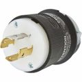 Product Image of 20A Industrial Locking Plug, L18-20P, 120 & 208V, Black & White, HBL2441