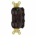 Product Image of Hospital Straight Blade Duplex Receptacle, Self-Grounding, 20A, 125v, Brown, SNAP8300A