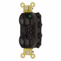 Product Image of Hospital Straight Blade Duplex Receptacle, Self-Grounding, 15A, 125v, Black, SNAP8200BKA