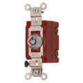 Product Image of 120 to 277 VAC, 2 Pole, SPST, 6 Tumbler Barrel Key Switch, Chrome, HBL1222RKL