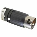 Product Image of 3P, 4 Wire 50A Industrial Locking Plug, Non-NEMA, 125 & 250V, Black & White, CS6365C