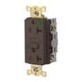 Product Image of Duplex Hospital GFCI Receptacle, NEMA 5-20R, Manual Reset, Back/Side Wiring (Brown), GFR83