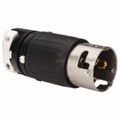 Product Image of 3P, 4 Wire 50A Industrial Locking Plug, Non-NEMA, 480V, Black & White, CS8165C