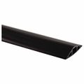 Product Image of 25' PVC Floor Cable Cover, 1 Channel, 1/2" Max Cable, Black, FT3BK25