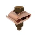 Product Image of Mechanical Grounding Connector, 2 Copper Cables to 1/4" Thick Bar, 300 kcmil - 500 kcmil, 1/2" Stud