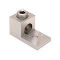 Product Image of Aluminum Universal Terminal, 1 Hole, 2 AWG (Str)-600 kcmil, 3/8" Stud, 1 Screw, Al/Cu Rated, Tin Plated